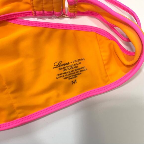 Lovers and Friends In Charge Top in Tangerine & Pink Medium - Picture 5 of 5